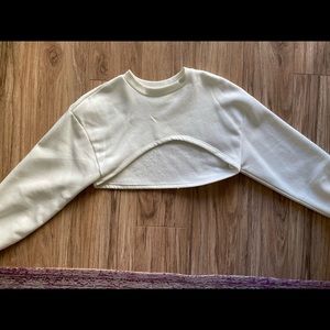 zara sweatshirt crop